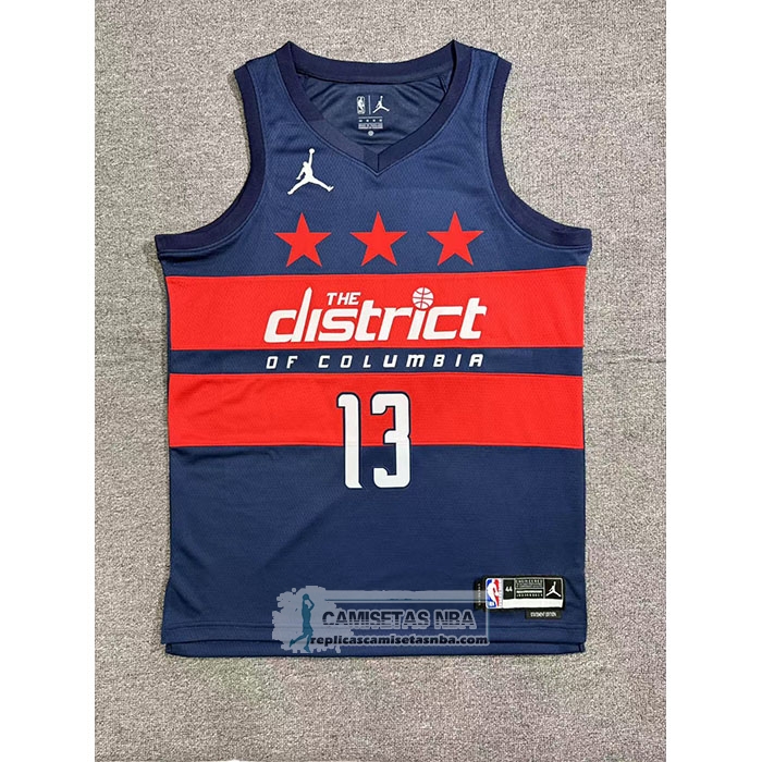 Camiseta Washington Wizards Jordan Poole NO 13 Statement 2024-25 Azul